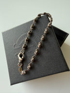 Chrome Hearts Sterling Silver Foti Skull Bracelet