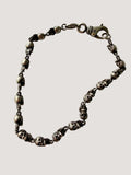 Chrome Hearts Sterling Silver Foti Skull Bracelet