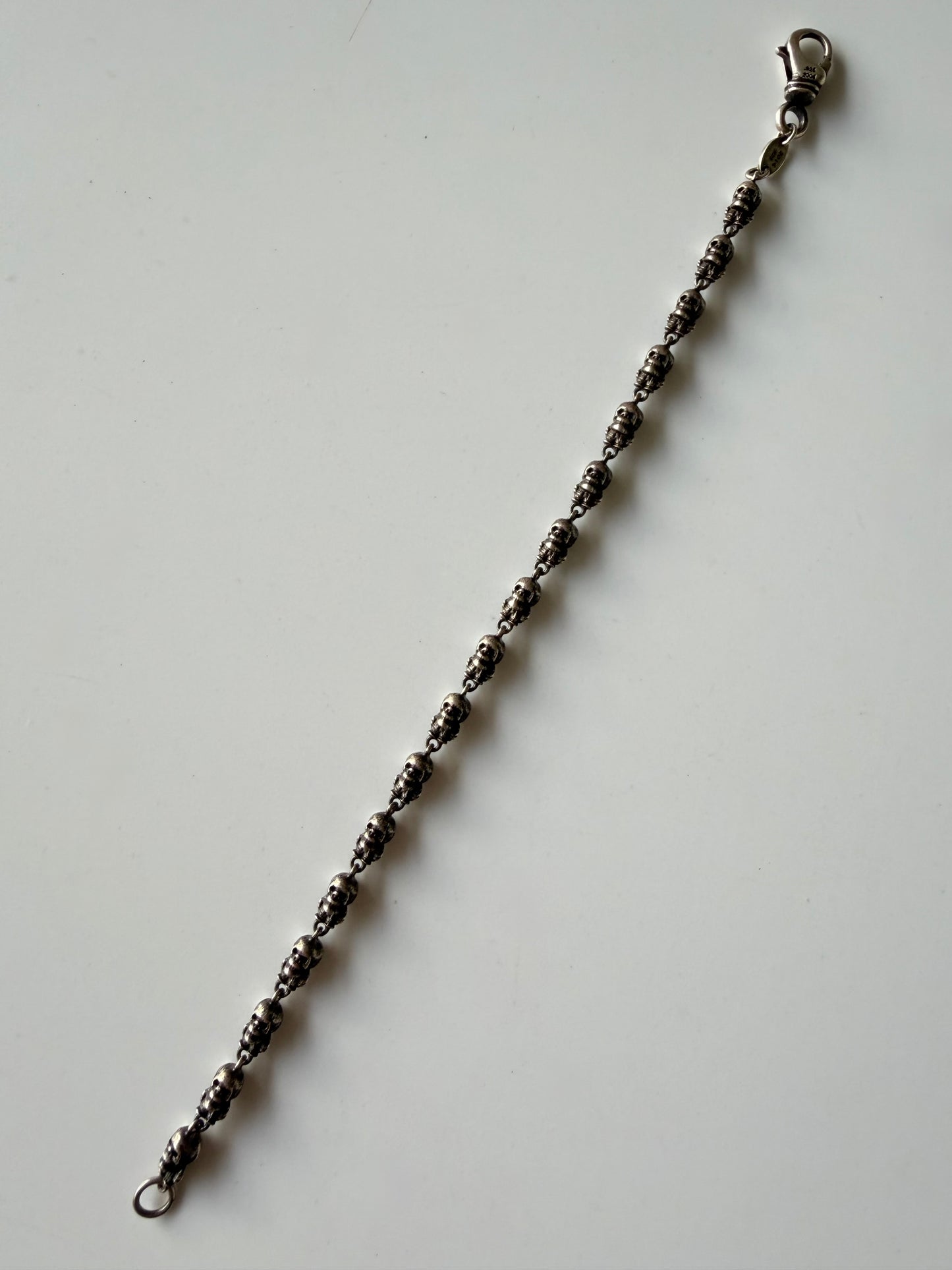 Chrome Hearts Sterling Silver Foti Skull Bracelet