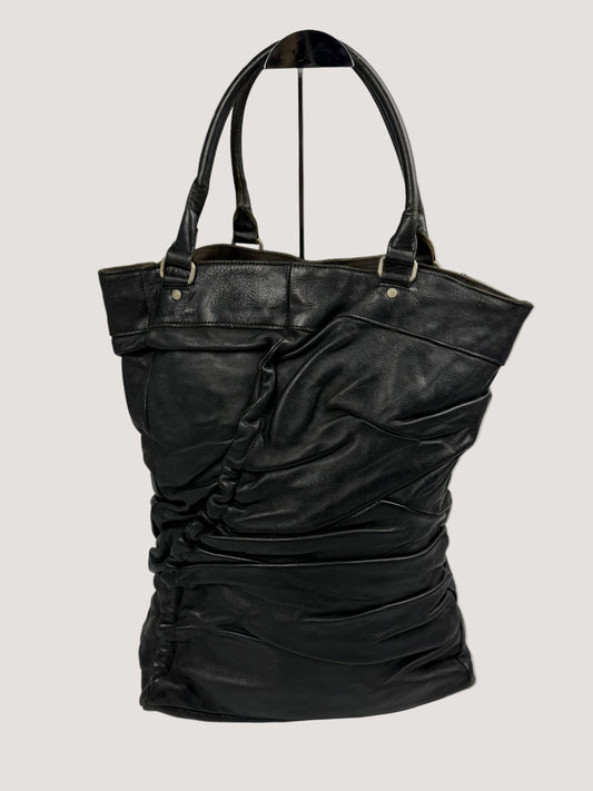 Junya Watanabe Comme des Garcons Black Leather Tote Bag