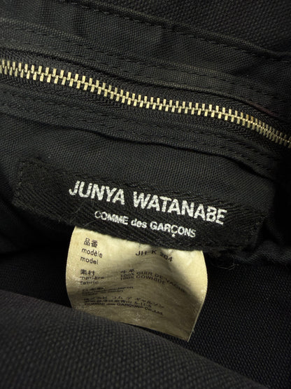 Junya Watanabe Comme des Garcons Black Leather Tote Bag