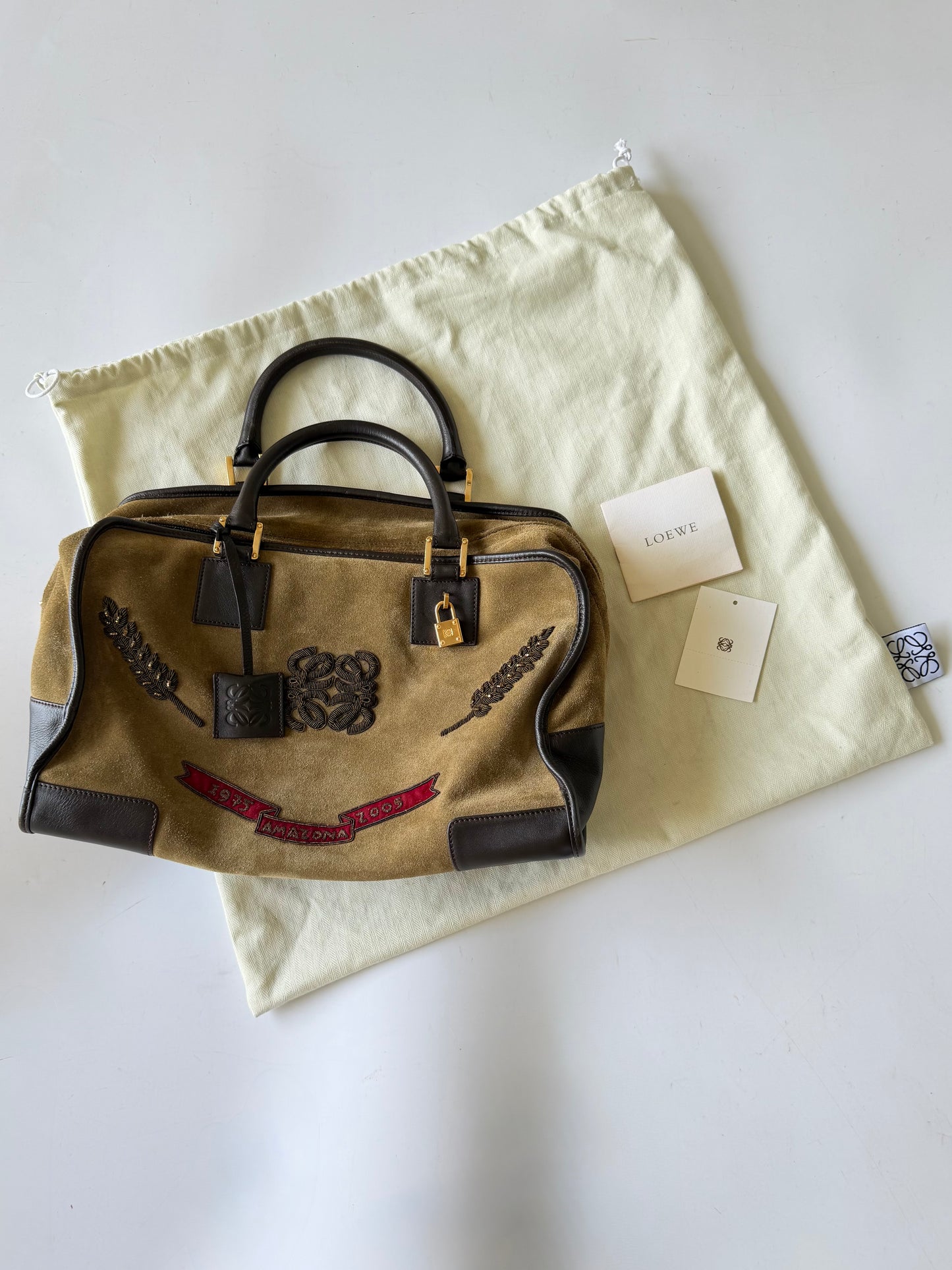 Loewe 1975-2005 Amazona Limited Edition Suede Bag