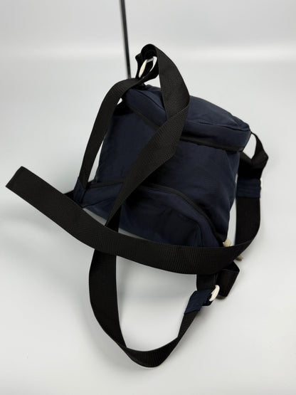 Comme des Garcons Assymetrical Navy Blue Nylon Bag