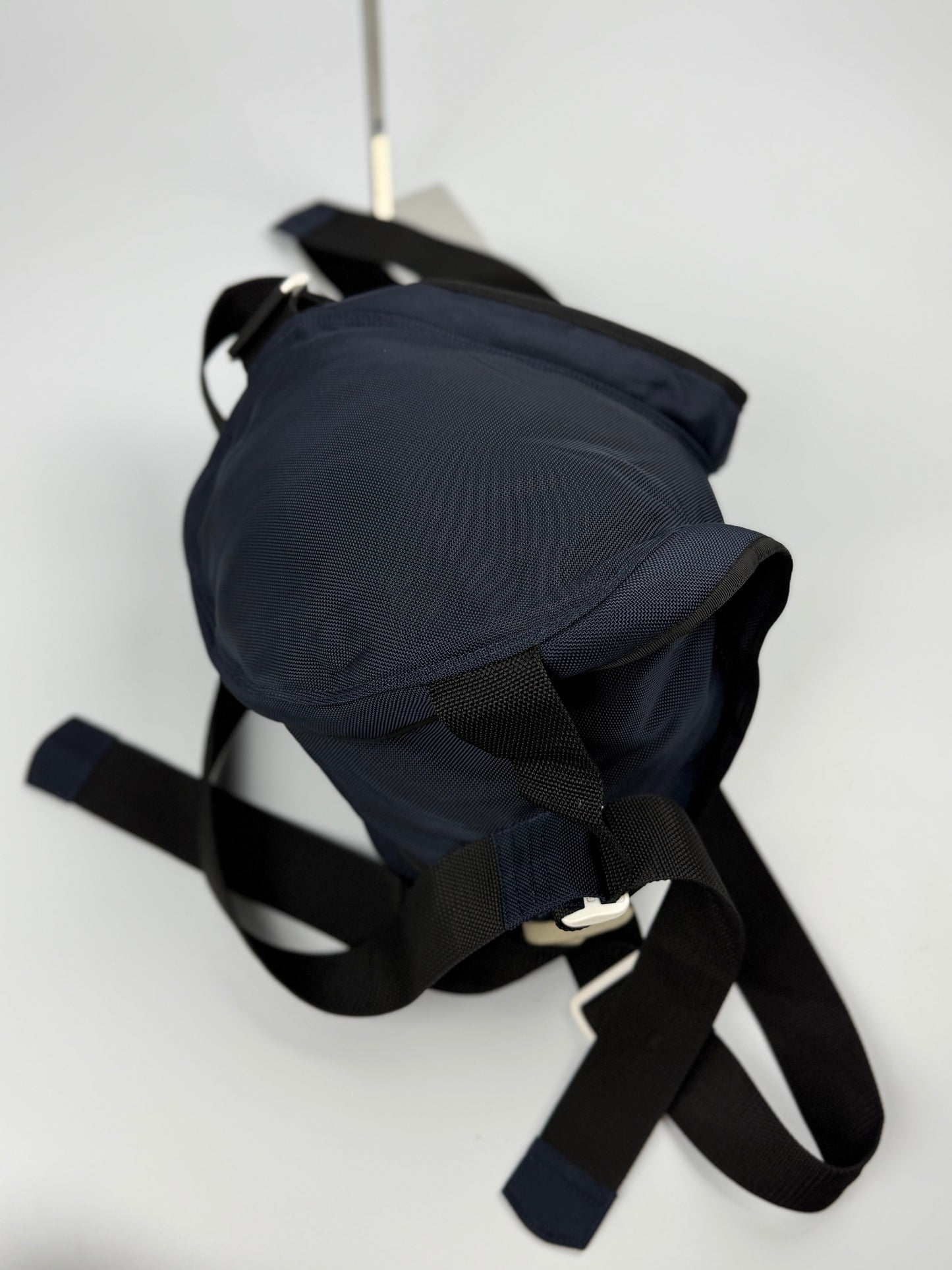 Comme des Garcons Assymetrical Navy Blue Nylon Bag