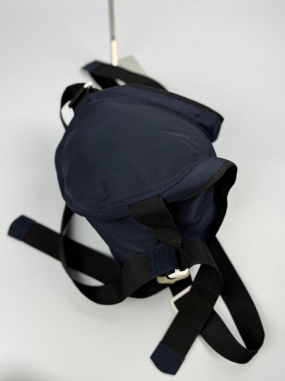 Comme des Garcons Assymetrical Navy Blue Nylon Bag