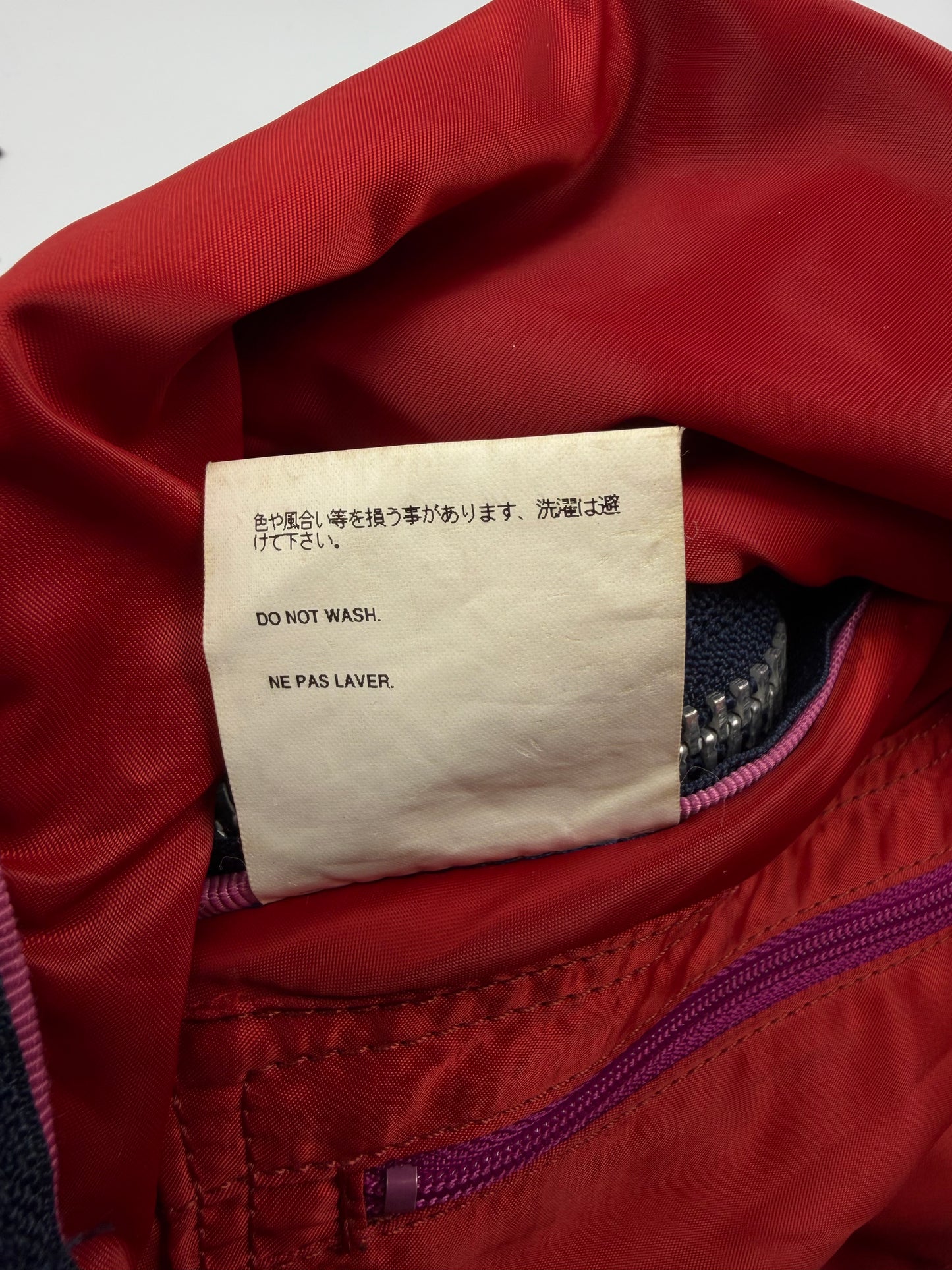 Comme des Garcons Assymetrical Navy Blue Nylon Bag