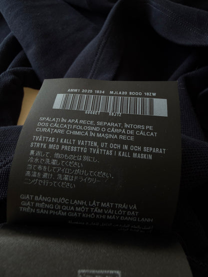 Miu Miu Blue Piqué Polo-Neck Zipped Sweatshirt