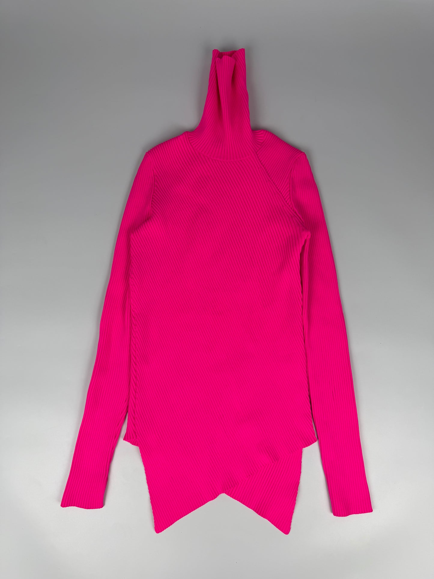 Balenciaga Pink Pleated Turtle Neck