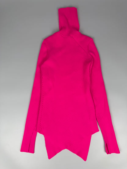 Balenciaga Pink Pleated Turtle Neck