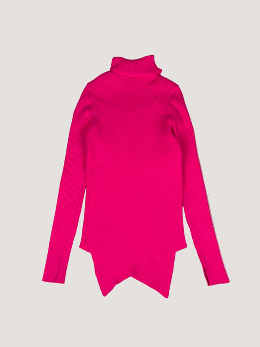 Balenciaga Pink Pleated Turtle Neck