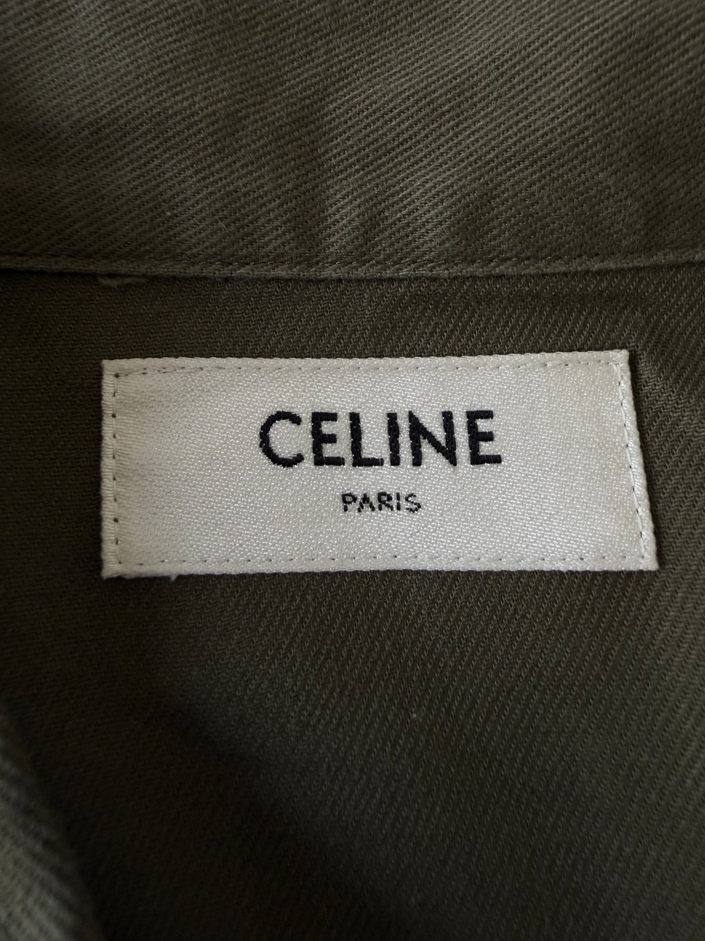 Celine Military Short Sleeve Button Down Shirt