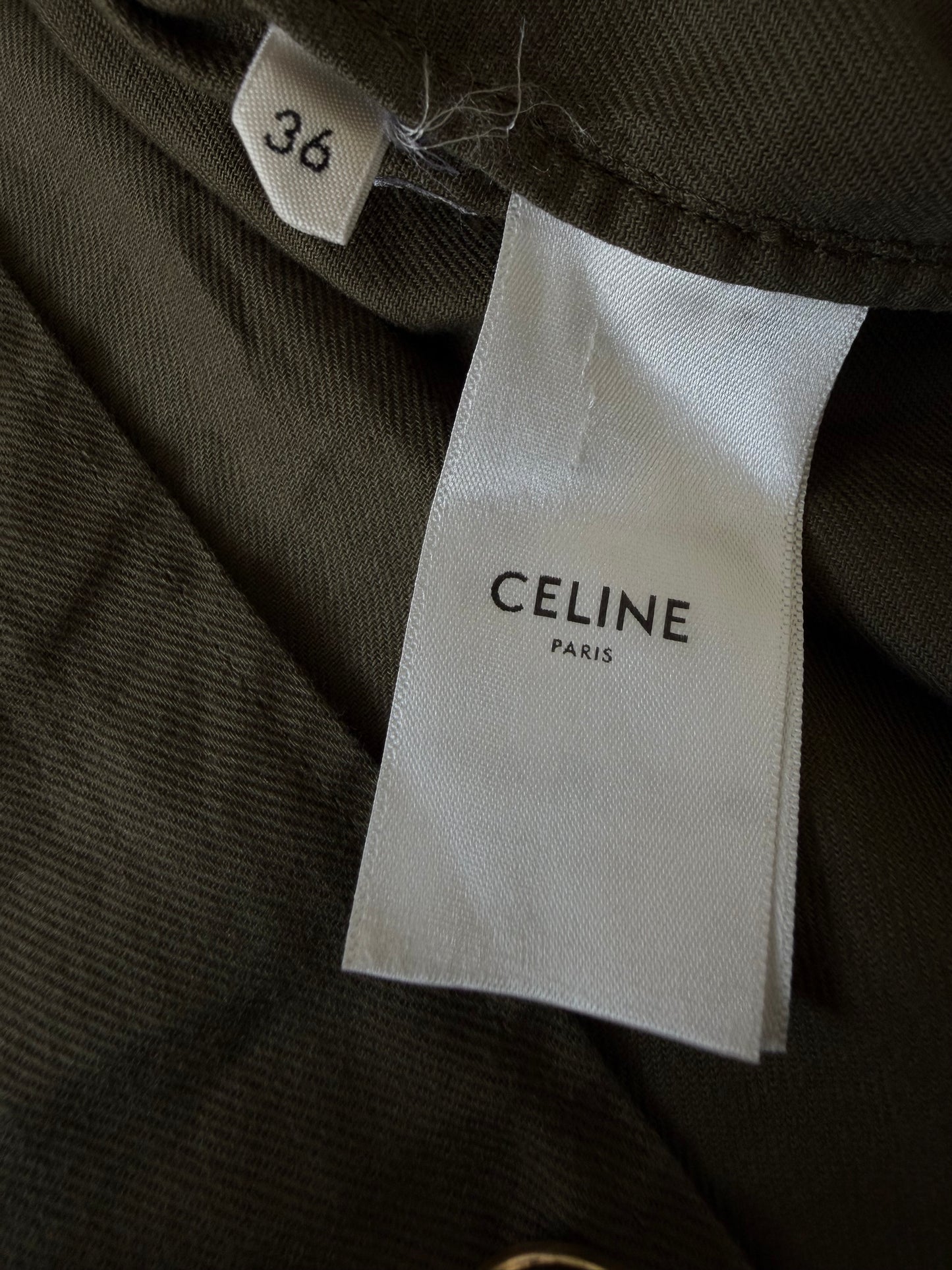 Celine Military Short Sleeve Button Down Shirt