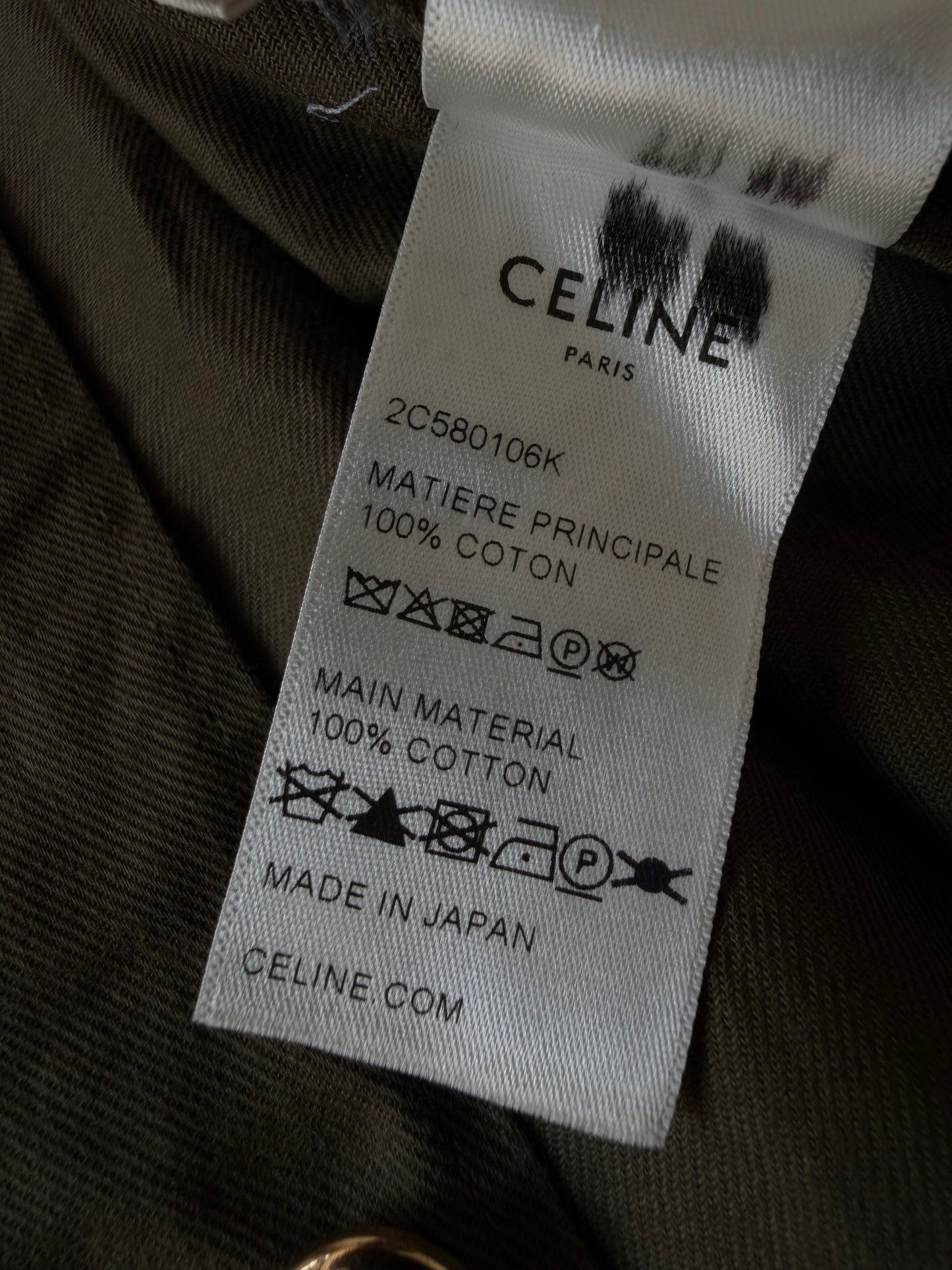 Celine Military Short Sleeve Button Down Shirt