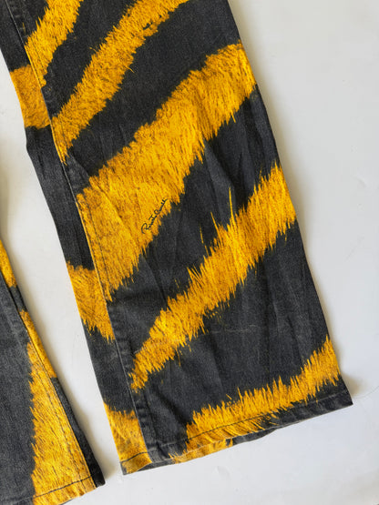 2000’s Roberto Cavalli Tiger Print Denim Pants