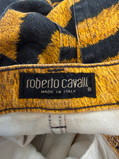 2000’s Roberto Cavalli Tiger Print Denim Pants