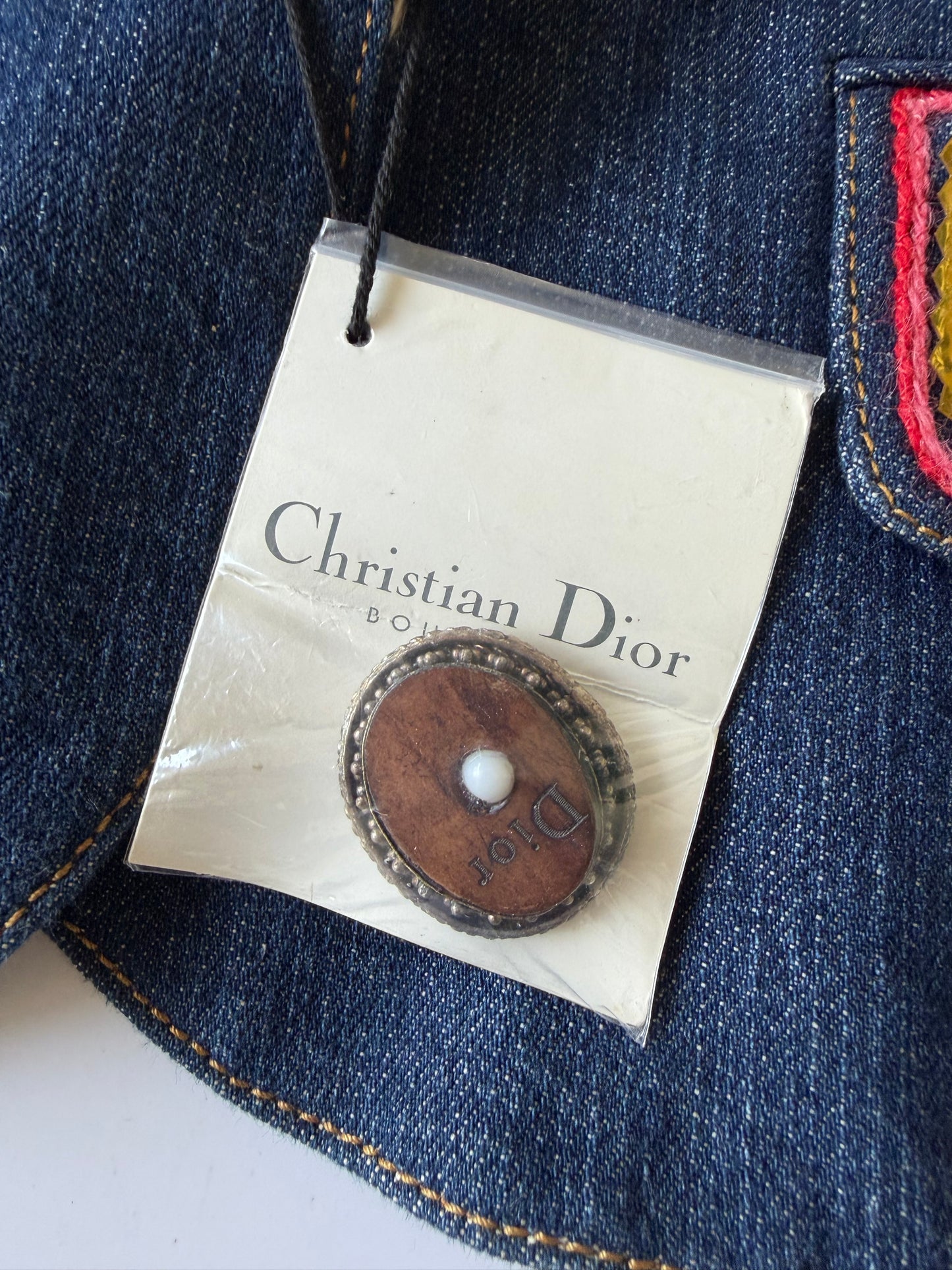 Christian Dior Boutique 2006 Denim Embroidered Jacket