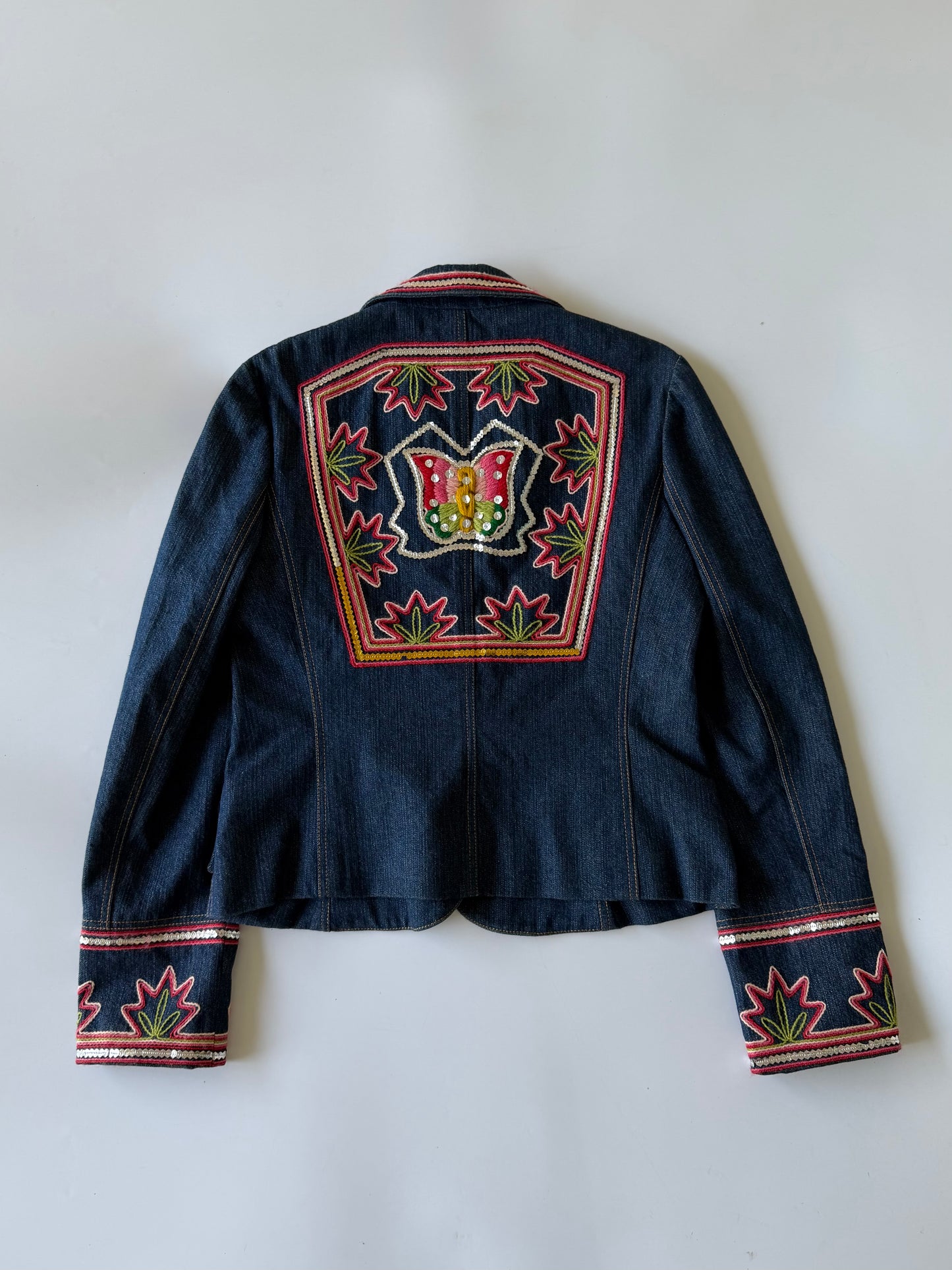 Christian Dior Boutique 2006 Denim Embroidered Jacket