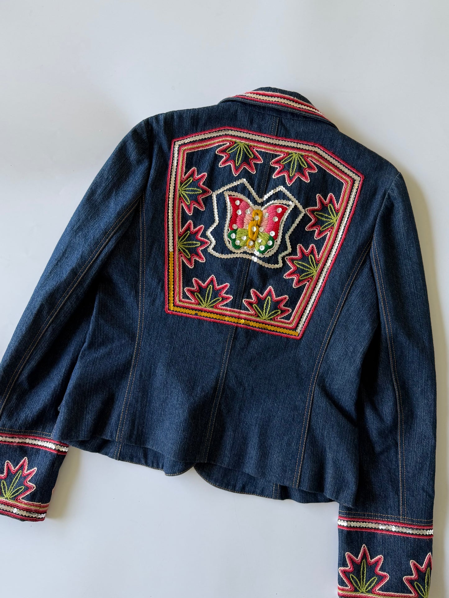 Christian Dior Boutique 2006 Denim Embroidered Jacket