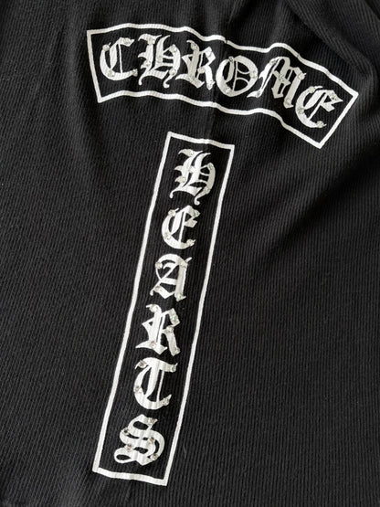 Rare Chrome Hearts Swarovski Crystal Side Logo Tank Top