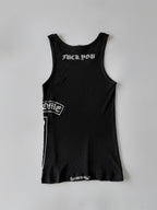 Rare Chrome Hearts Swarovski Crystal Side Logo Tank Top