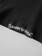 Rare Chrome Hearts Swarovski Crystal Side Logo Tank Top