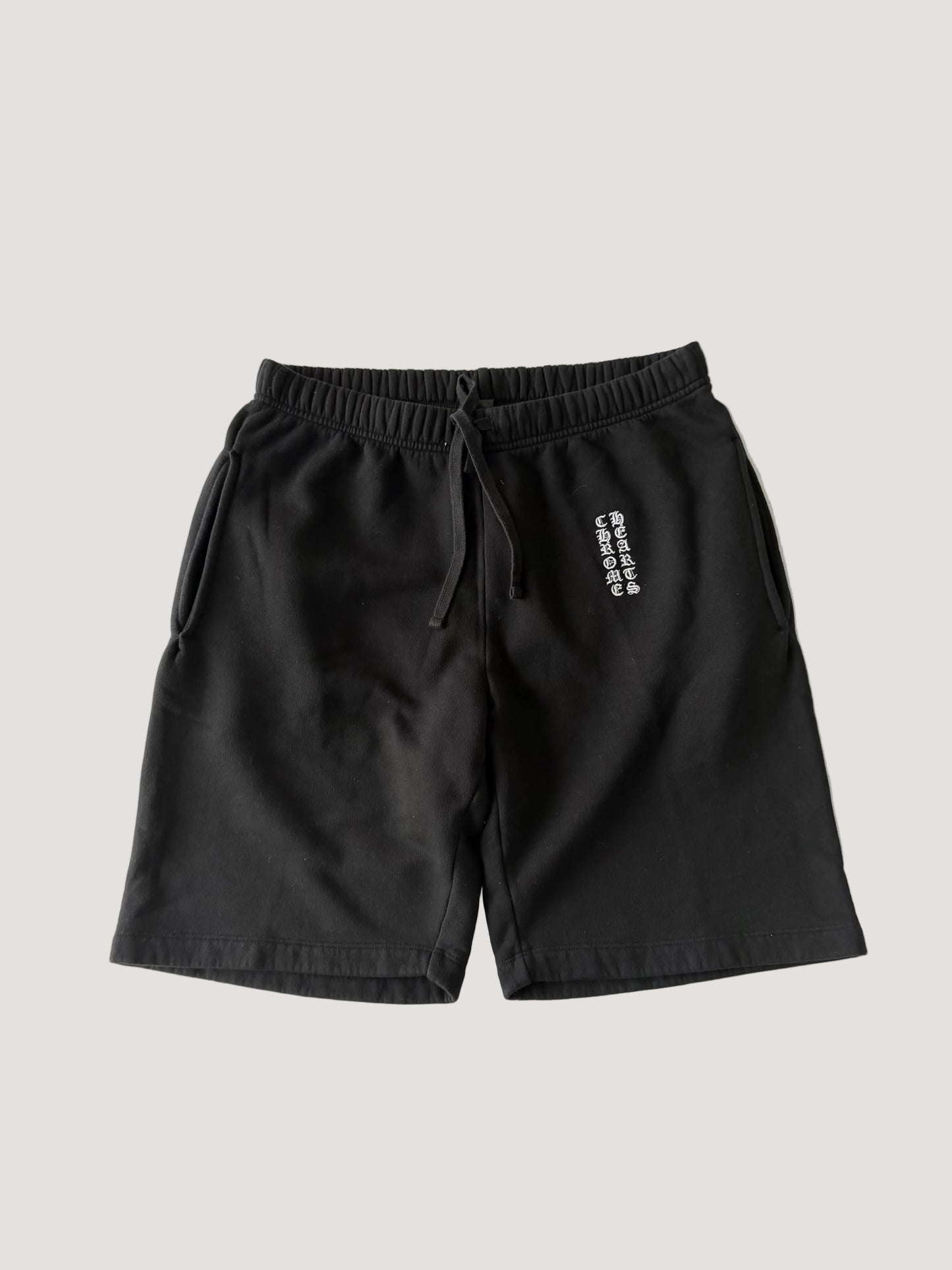 Chrome Hearts Black Retro Embroidered Shorts