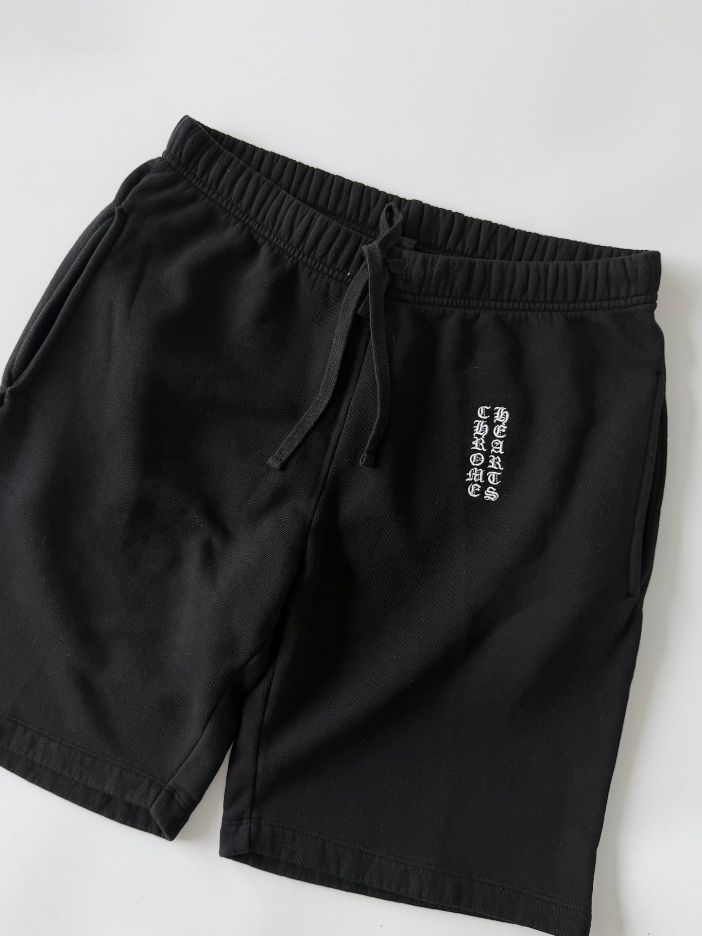 Chrome Hearts Black Retro Embroidered Shorts