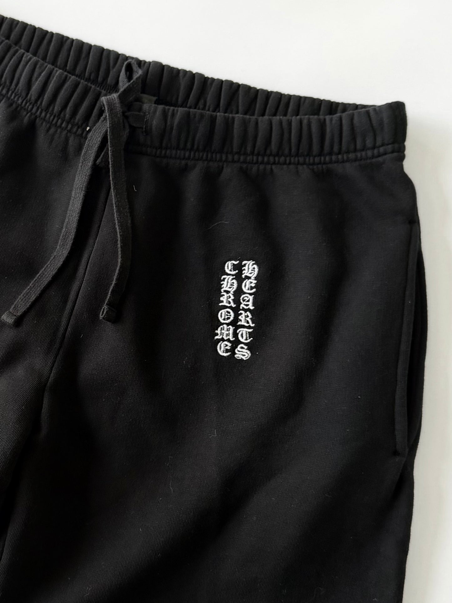 Chrome Hearts Black Retro Embroidered Shorts