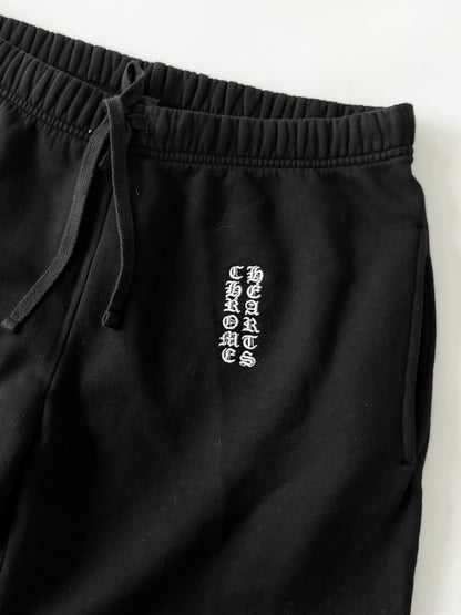 Chrome Hearts Black Retro Embroidered Shorts