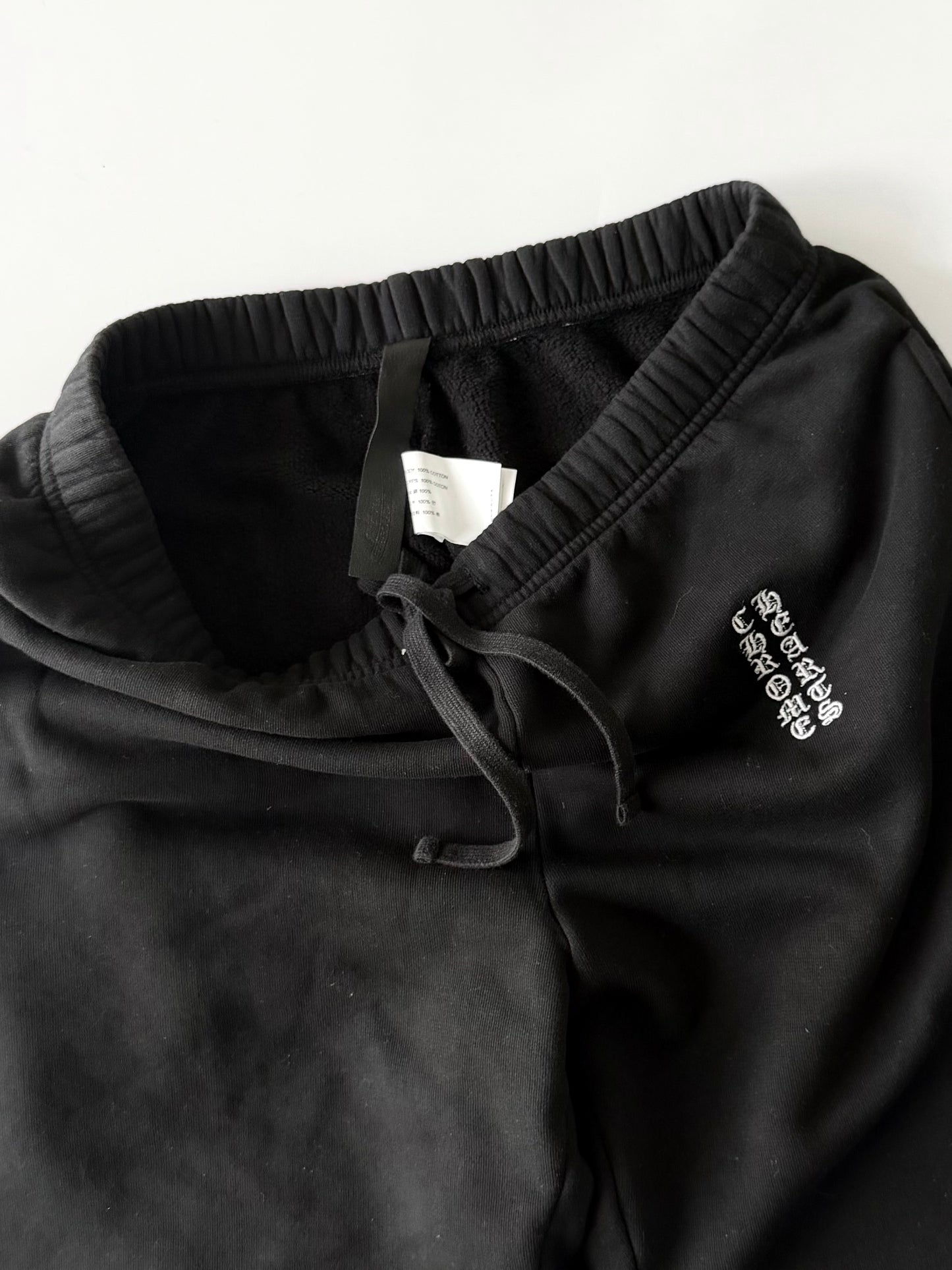 Chrome Hearts Black Retro Embroidered Shorts