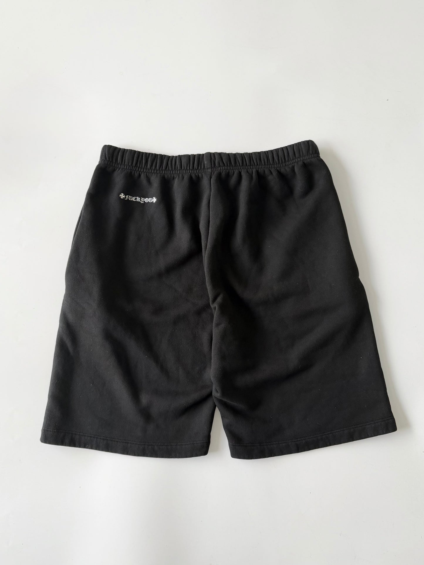 Chrome Hearts Black Retro Embroidered Shorts