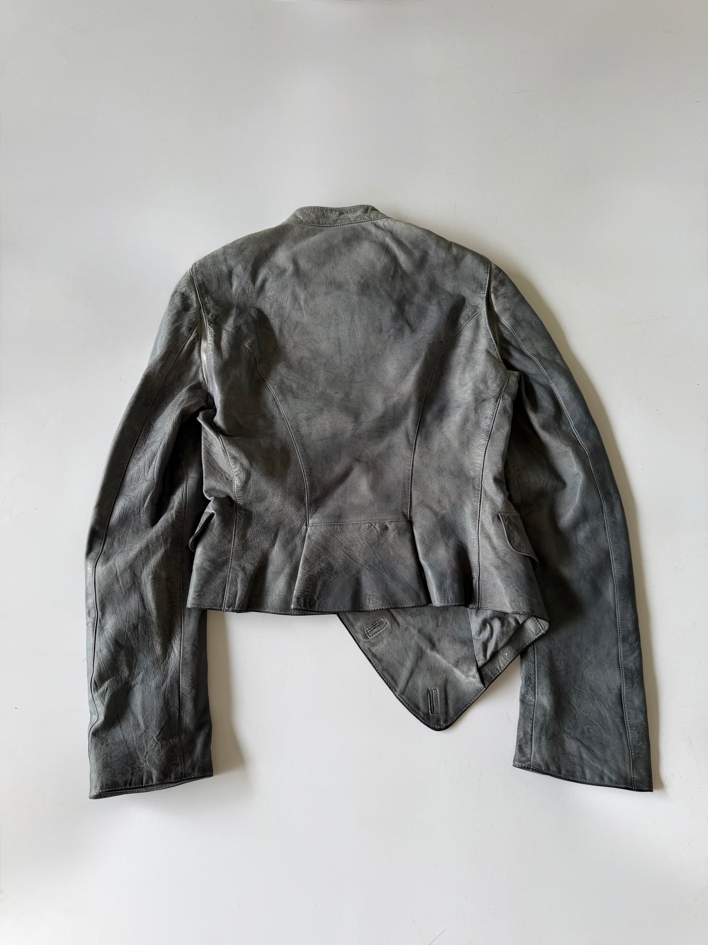Vintage Alexander McQueen JOYCE Asymmetric Leather Jacket