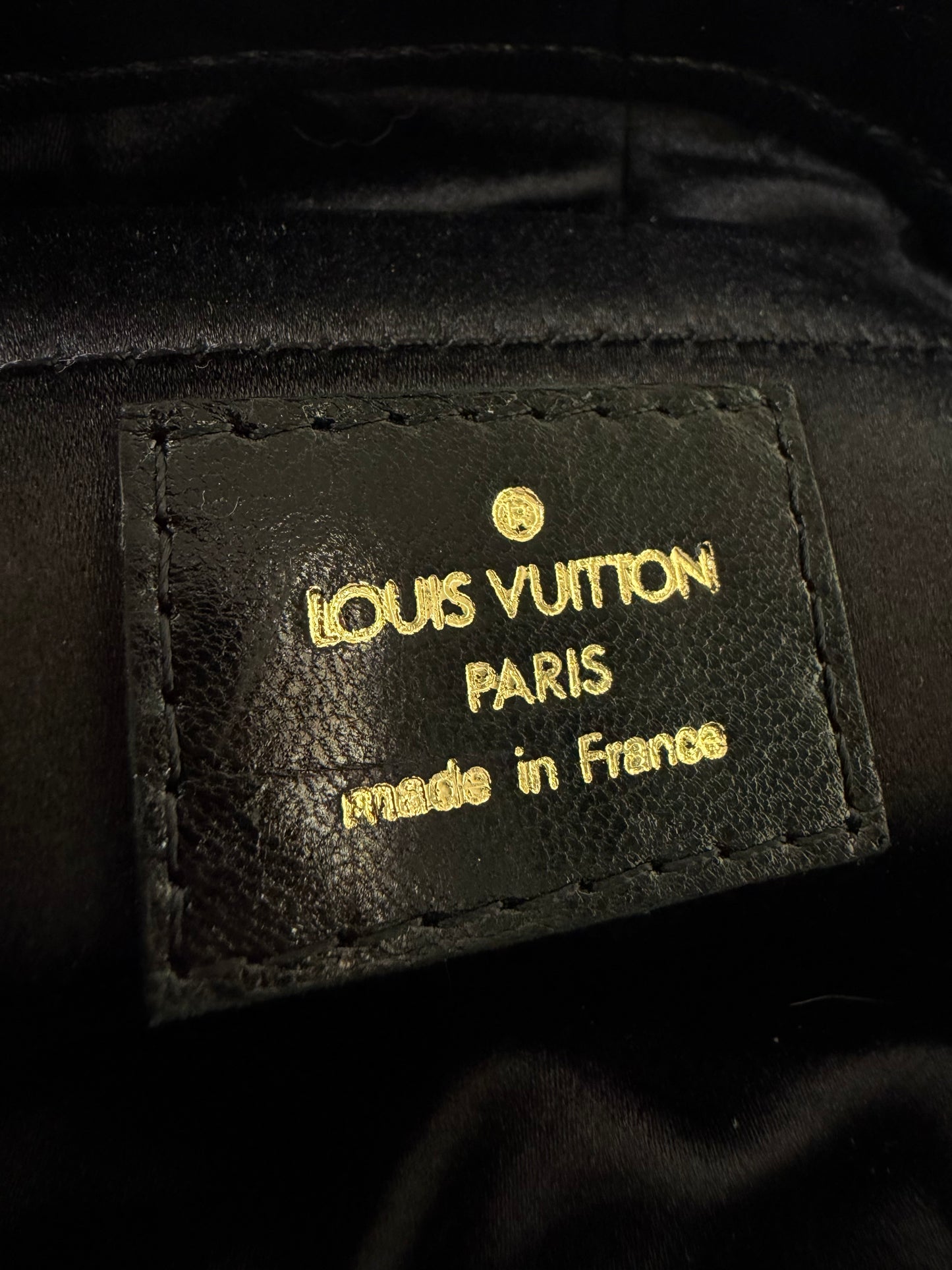 Louis Vuitton Violet Quilted Monogram Chiffon Mink Demi Lune