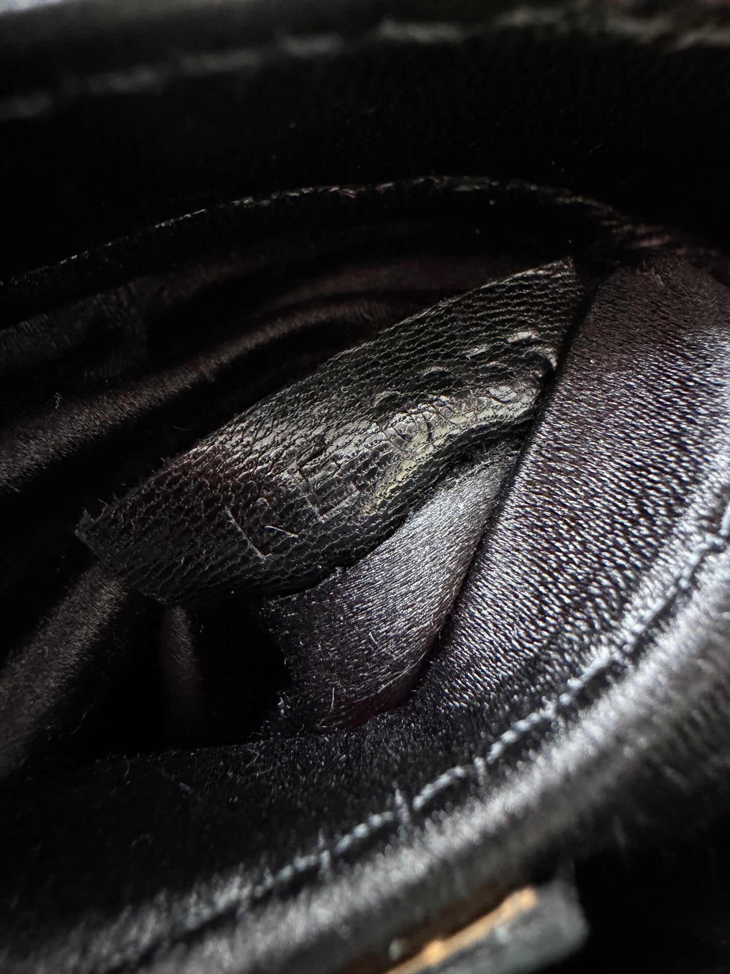 Louis Vuitton Violet Quilted Monogram Chiffon Mink Demi Lune