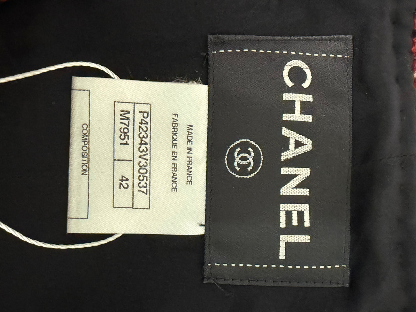Chanel 11A Gripoir Tweed CC Logo Button Jacket