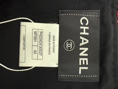 Chanel 11A Gripoir Tweed CC Logo Button Jacket