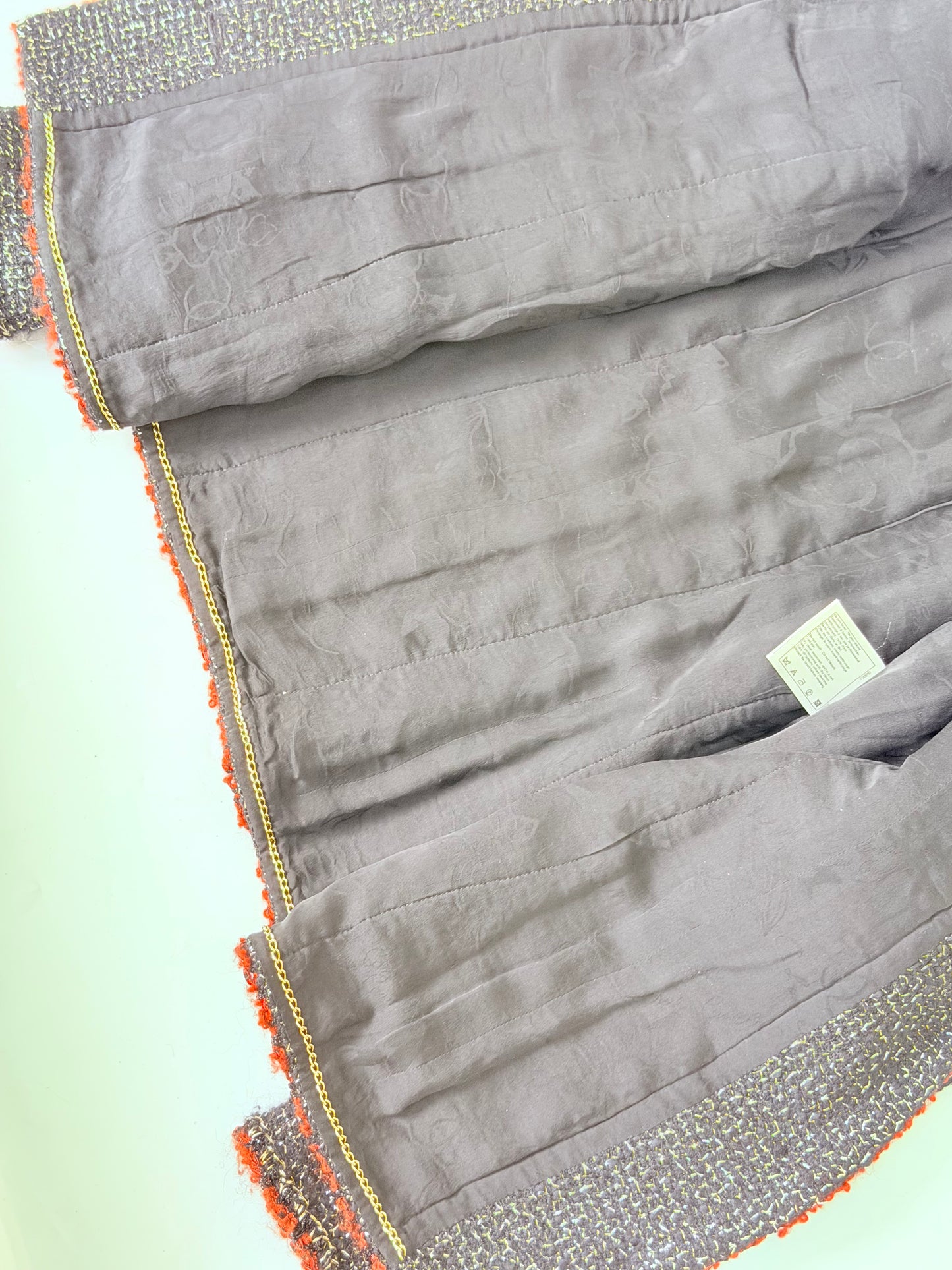 Chanel 11A Gripoir Tweed CC Logo Button Jacket