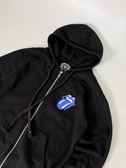 Chrome Hearts Rolling Stone Blue Tongue Horseshoe Hoodie