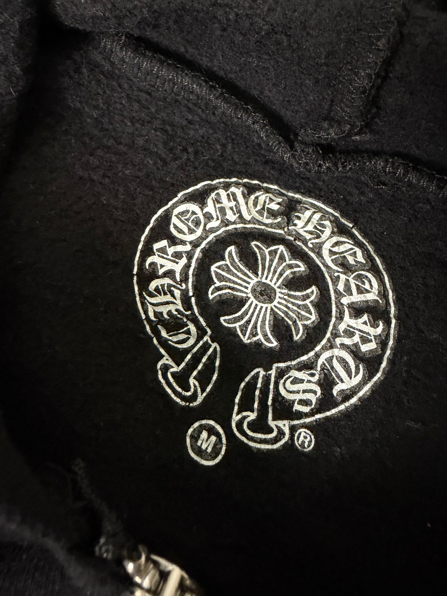 Chrome Hearts Rolling Stone Blue Tongue Horseshoe Hoodie