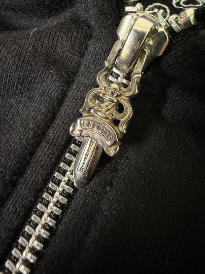 Chrome Hearts Rolling Stone Blue Tongue Horseshoe Hoodie