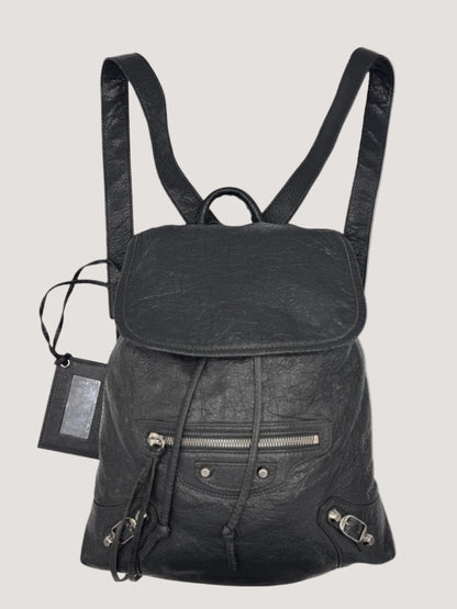 BALENCIAGA Leather Baby Diam Classic Traveller Backpack