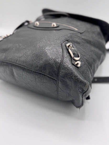 BALENCIAGA Leather Baby Diam Classic Traveller Backpack