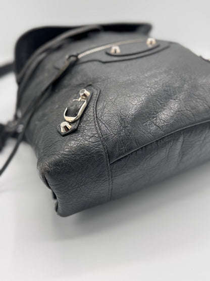 BALENCIAGA Leather Baby Diam Classic Traveller Backpack