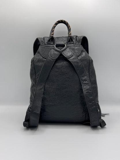 BALENCIAGA Leather Baby Diam Classic Traveller Backpack