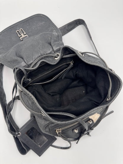 BALENCIAGA Leather Baby Diam Classic Traveller Backpack
