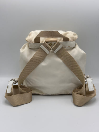 Prada Cream Backpack Nylon