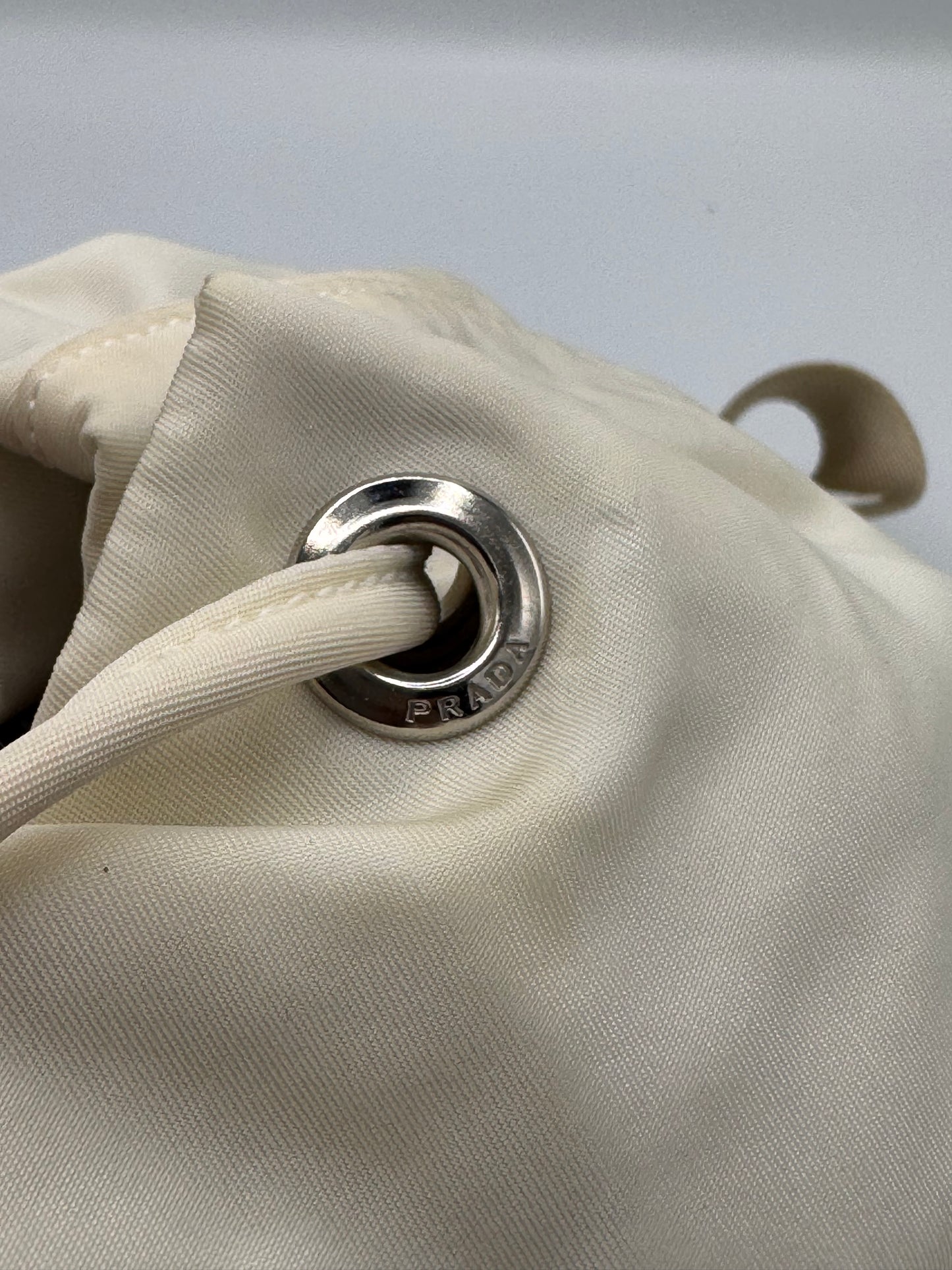 Prada Cream Backpack Nylon