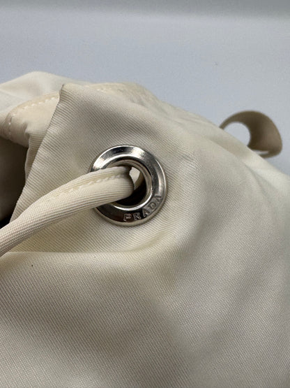 Prada Cream Backpack Nylon