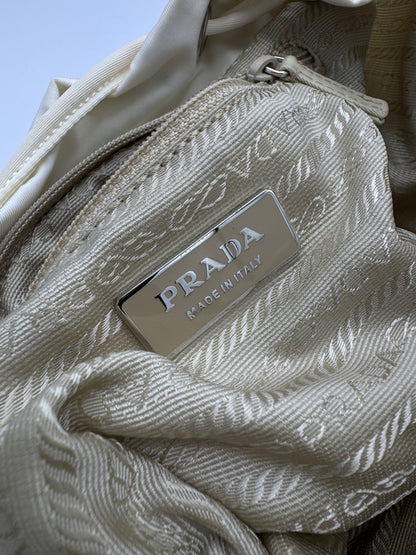 Prada Cream Backpack Nylon