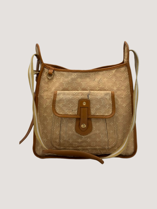 Louis Vuitton Monogram Mini Lin Mary Kate Besace Brown